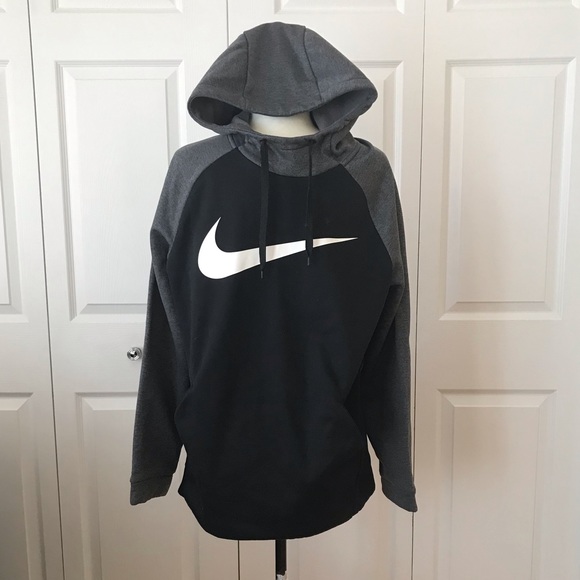 Nike Tops - Nike hooded Dri-Fit Sweatshirt Black Size L